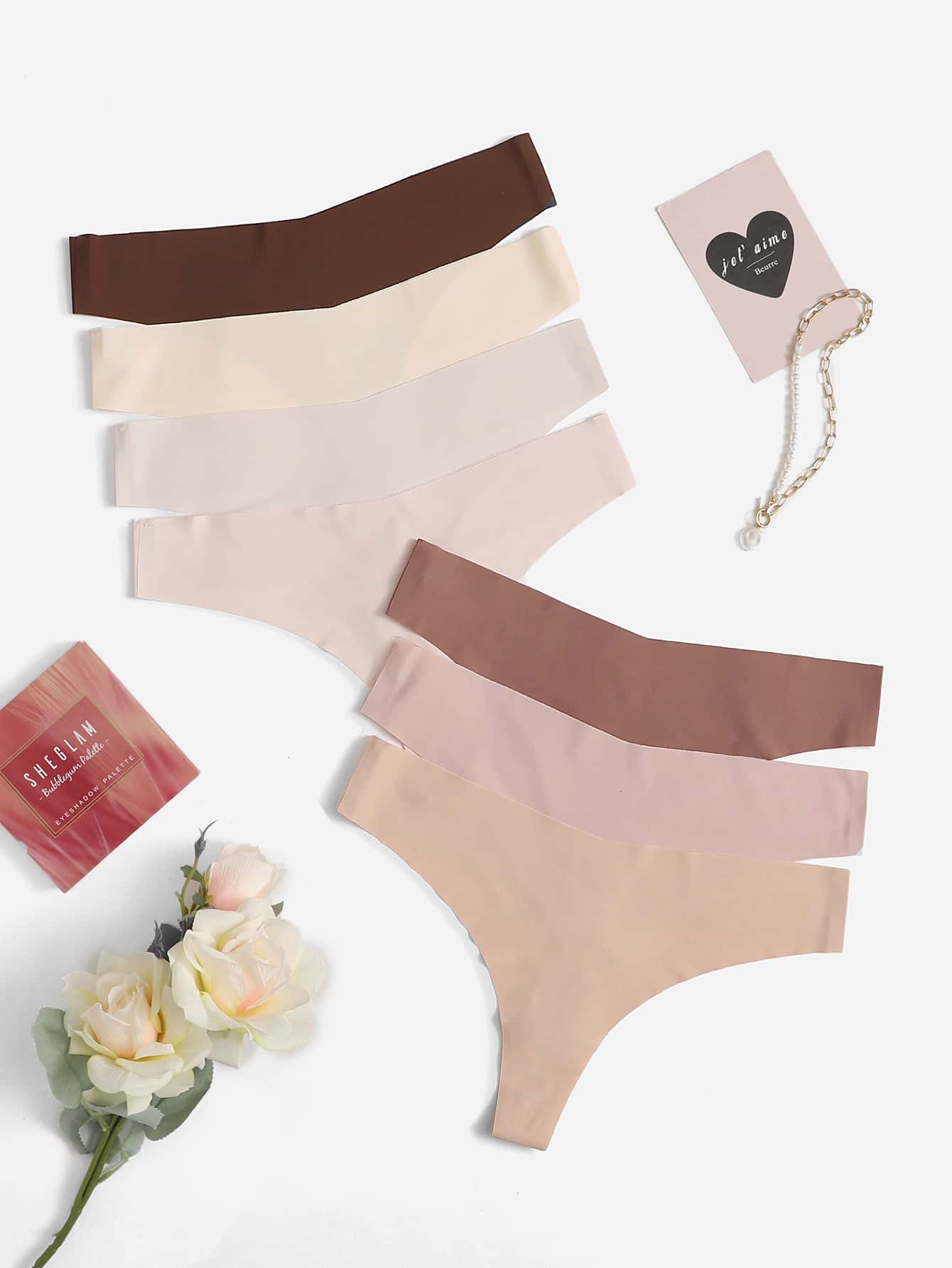 7pack Plus Plain Thong - Multicolor - View 1