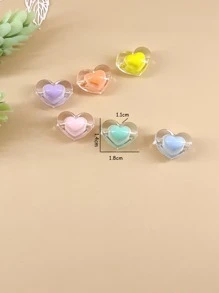 12 piezas Accesorio de joya DIY con corazón - Multicolor - Ver 3