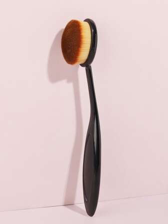 1支牙刷狀濕用/乾用雙用粉底刷,快速化妝初學者多功能便攜式化妝工具