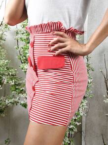 Women Skirts - 紅色 - 查看 5