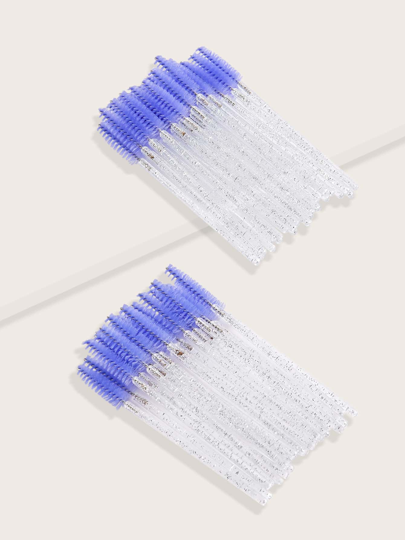 50入組一次性睫毛刷 - 淡紫色 - 查看 1