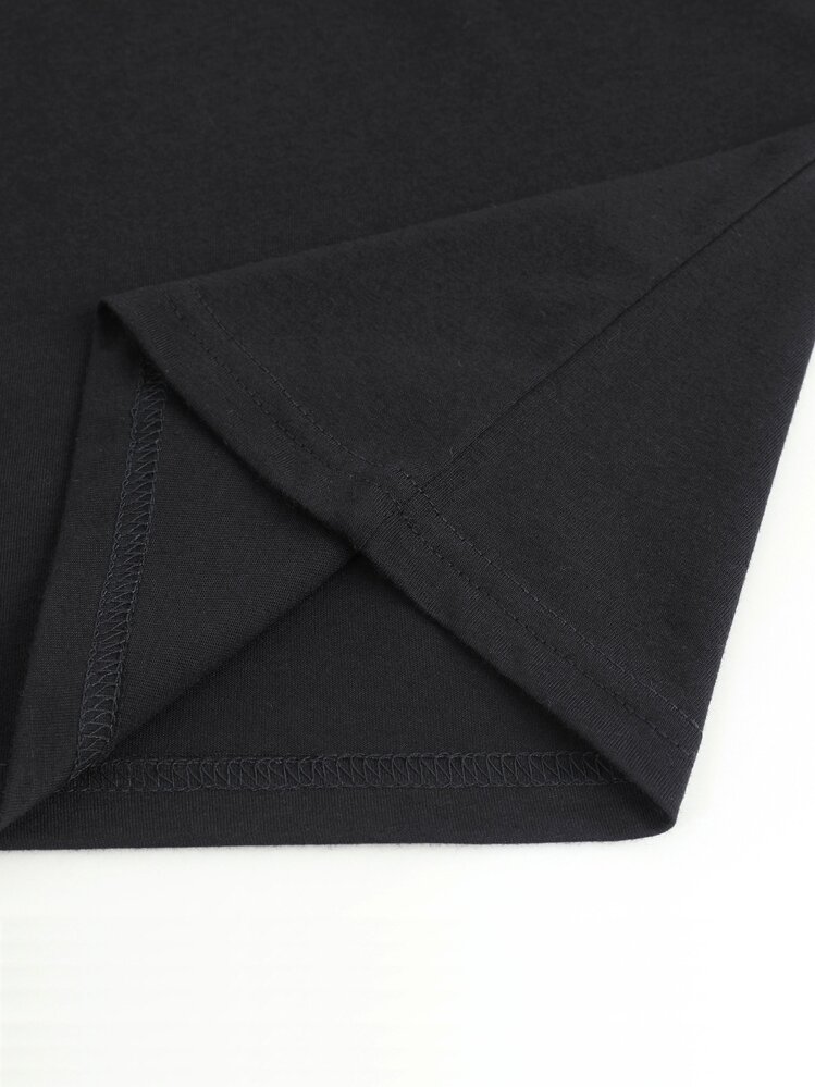 Camiseta Impressão do planeta - Preto - Visão 5