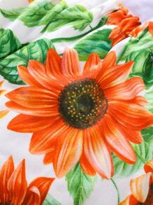 Baby Girl Floral Patched Sunflower Print Cami Romper