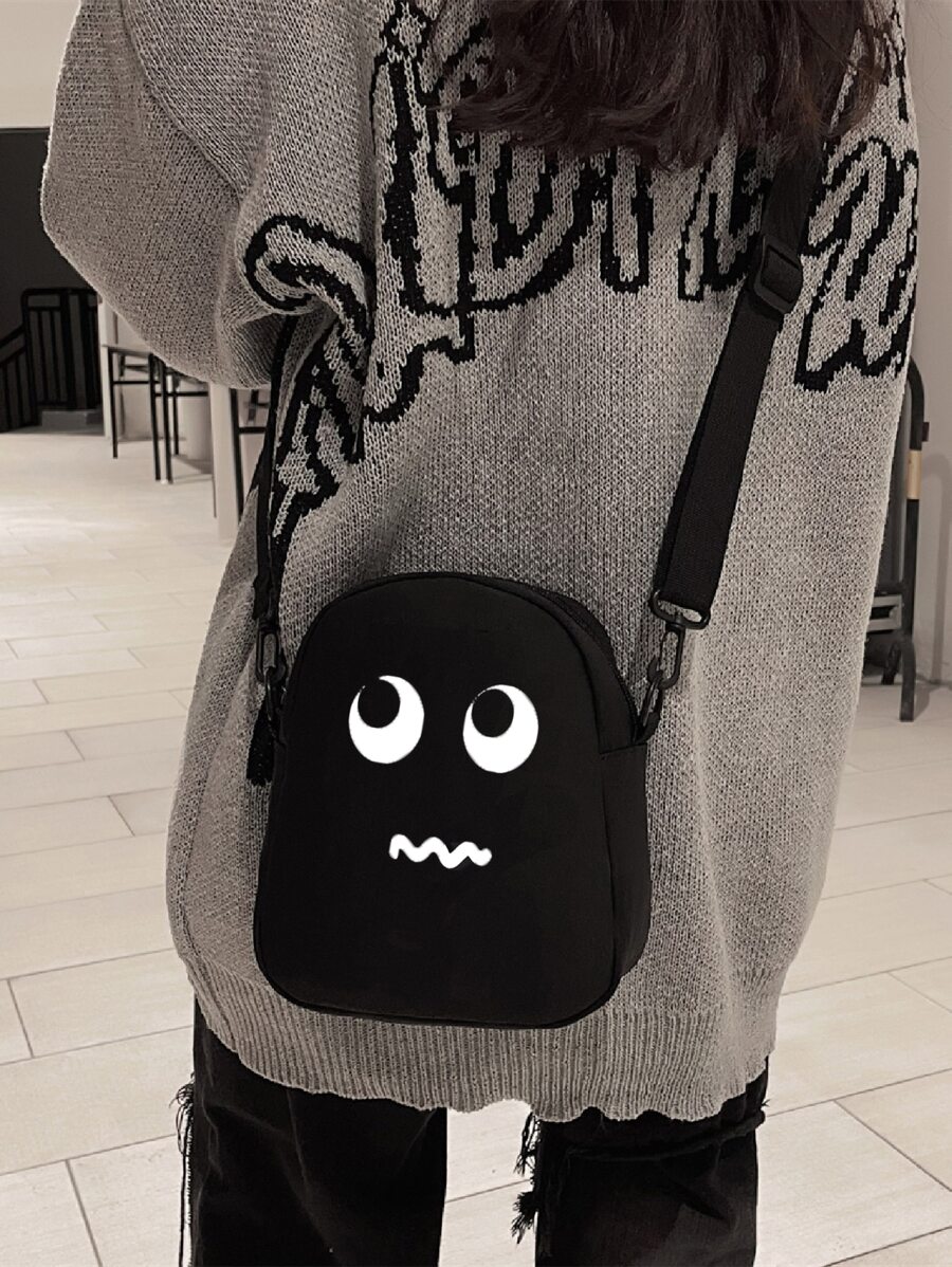 Túi đeo chéo mini thiết kế hoạt hình có khóa kéo thời trang nhẹ cho nữ đi học đi làm đi làm văn phòng kỷ niệm cho cặp đôi làm quà tặng sinh nhật vào ngày lễ tình nhân quà tặng cho giáo viên túi đeo bên hông điện thoại cho phụ nữ ví ví ví