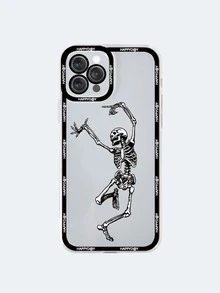 Hộp đựng điện thoại trong suốt Dancing Skull - Nhiều màu - Xem 1