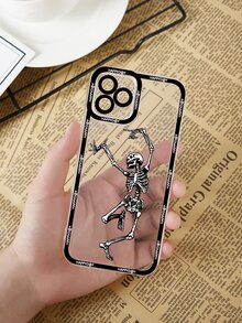 Hộp đựng điện thoại trong suốt Dancing Skull - Nhiều màu - Xem 2