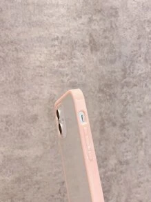 對比色邊框透明手機殼，適用於iPhone 11、iPhone 13、iPhone 14 Pro Max - 粉色 - 查看 3