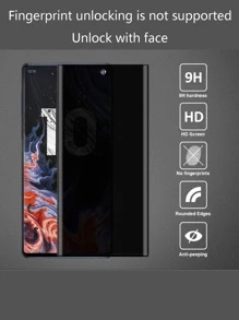 1pc Privacy Screen Protector & 1pc Camera Lens Protector Compatible With Samsung - View 8