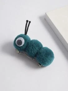 Pasador de pelo con dibujos animados con diseño oruga - Verde - Ver 3