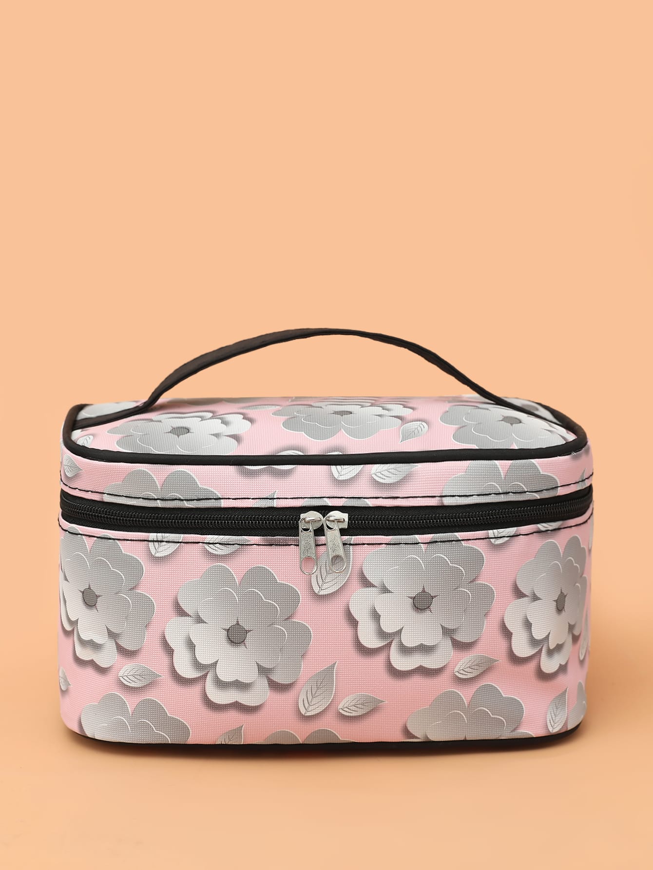floral print makeup bag