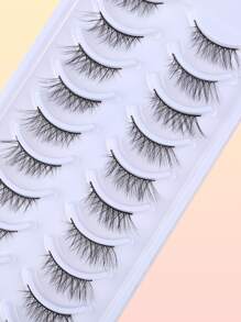 10pairs Cat Eye Individual False Eyelashes