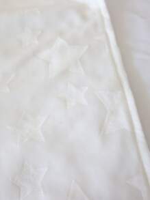 1入組雙層嬰兒繈褓毯 - 白色 - 查看 3