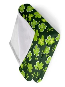 1 cái chăn hoa văn cỏ ba lá - Nhiều màu - Xem 3