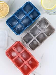 1入組6格隨機色冰塊模具帶蓋 - 彩色 - 查看 2