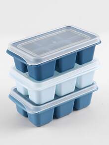 1入組6格隨機色冰塊模具帶蓋 - 彩色 - 查看 5