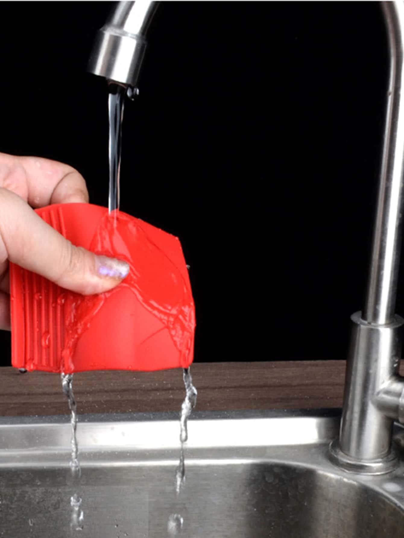 Set 3 Manici In Silicone Per Coperchi Con Ventosa – Termoresistenti, Supporto Per Telefono, Per Cucina E Campeggio (nero, Verde, Cachi)