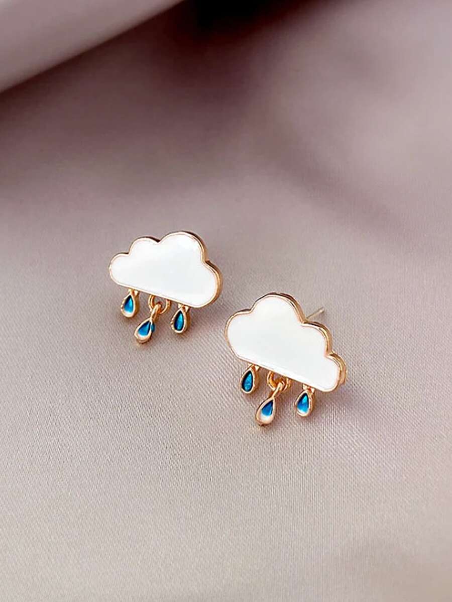 Bông tai thả đám mây - Nhiều màu - Xem 1