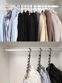 Upgrade Your Closet With This Stylish and Adjustable Multifunctional Clothes Hook - Black - View 5