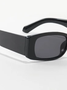 1pc Rectangular Narrow Frame Sunglasses, Suitable For Street Style, Travel, Sports, Driving, Festivals, Beach, Electronic Music Festivals, Outings, Summer Accessories, Vacation, Family Outings, UV Protection, Golf, Hiking, Elegant Attire, Street Style Accessories, Sports, Parties, Outdoor Activities, Fishing, Holidays, Outdoor Activities, Sun Protection, Vacation
