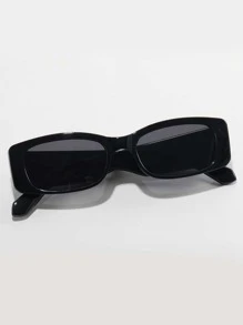 1pc Rectangular Narrow Frame Sunglasses, Suitable For Street Style, Travel, Sports, Driving, Festivals, Beach, Electronic Music Festivals, Outings, Summer Accessories, Vacation, Family Outings, UV Protection, Golf, Hiking, Elegant Attire, Street Style Accessories, Sports, Parties, Outdoor Activities, Fishing, Holidays, Outdoor Activities, Sun Protection, Vacation
