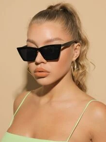 1 coppia di occhiali da sole con montatura in plastica a forma di occhio di gatto, adatti sia per uomo che per donna, accessorio di moda ideale per stile di strada, viaggi, guida, sport, spiaggia, festival, vacanze, pesca, attività all'aperto, uscite, feste