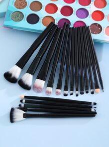 18pcs Makeup Brush Set,Brush Set,Makeup Brush Kit,Make Up Brush Set,Make Up Set Complete,Makeup Brush Set,Complete Makeup Kit,Brush Kit,Brushes Makeup Set,Makeup Gift Set - Black - View 1
