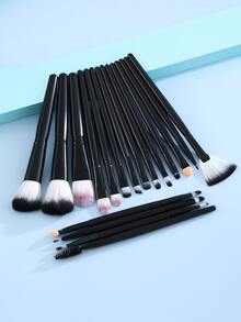 18pcs Makeup Brush Set,Brush Set,Makeup Brush Kit,Make Up Brush Set,Make Up Set Complete,Makeup Brush Set,Complete Makeup Kit,Brush Kit,Brushes Makeup Set,Makeup Gift Set - Black - View 2