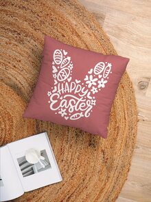 復活節彩蛋印花靠墊套不附帶墊芯 - 彩色 - 查看 4