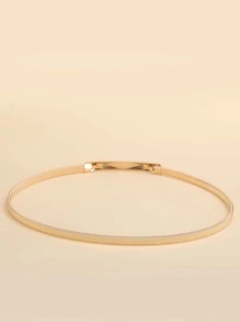 Cinturón delgado geométrico decorativo de fiesta de Halloween - Dorado - Ver 3