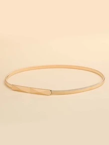 Cinturón delgado geométrico decorativo de fiesta de Halloween - Dorado - Ver 4