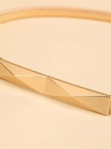 Cinturón delgado geométrico decorativo de fiesta de Halloween - Dorado - Ver 7