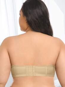 Sujetador cómodo con bordado floral para mujer de talla grande WINGSLOVE - Albaricoque - Ver 2