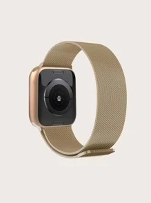 1 Dây đeo đồng hồ dạng lưới từ tính & 1 Tấm bảo vệ màn hình Tương thích với Apple Watch - Vàng - Xem 4