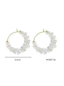 Hoa tai vòng trang trí pha lê - Trong sáng - Xem 3