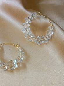 Hoa tai vòng trang trí pha lê - Trong sáng - Xem 4