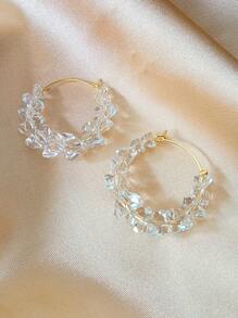 Hoa tai vòng trang trí pha lê - Trong sáng - Xem 5