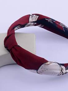 樹葉印花寬髮箍 - 彩色 - 查看 3