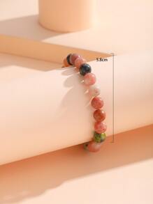 EMERY ROSE Vòng tay đính cườm bằng đá - Nhiều màu - Xem 3