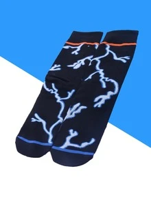 Men Graphic Print Crew Socks - Nhiều màu - Xem 2