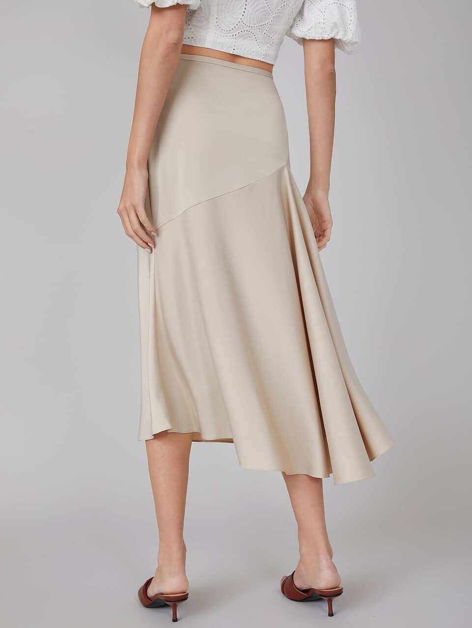 MOTF HIGH WAIST BIAS CUT SKIRT
