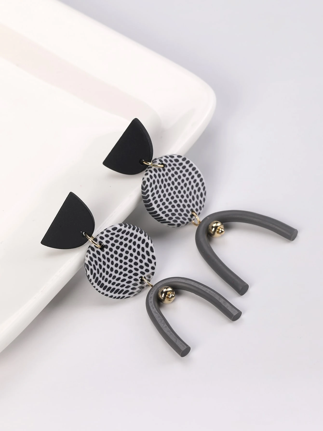 Pendientes Cruzados Para Mujeres Pendientes Lunares De Acero Pendientes Cruzados Para Mujeres Pendientes Lunares De Acero
