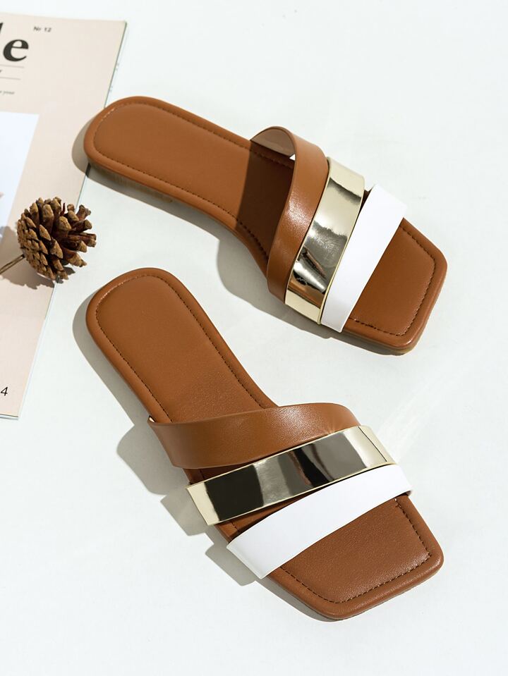 minimal flat sandals zara