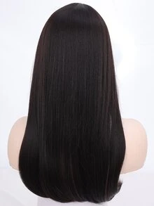 Long Straight Synthetic Wig With Bangs - Multicolor - View 2