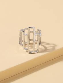 Hollow Out Ring - Silver - View 2