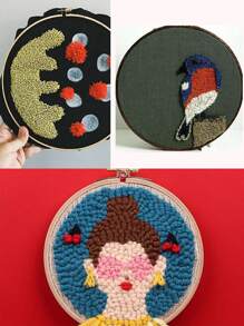 1pc DIY Poke Embroidery Needle, Needle Art  Tool For Hand Craft - Multicolor - View 5