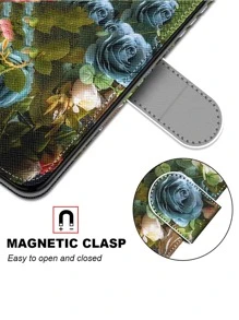 Hộp đựng điện thoại ví hoa có dây buộc - Nhiều màu - Xem 6