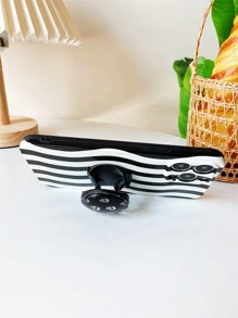 Giá đỡ điện thoại gấp hình đầu lâu - màu đen - Xem 3