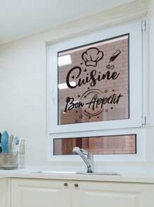 標語圖案牆貼 - 黑色 - 查看 2