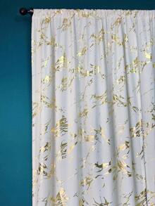 大理石紋樣式單片窗簾 - 白色 - 查看 4