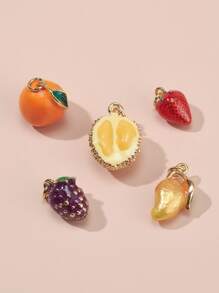 5 piezas colgante con diseño de fruta - Multicolor - Ver 1